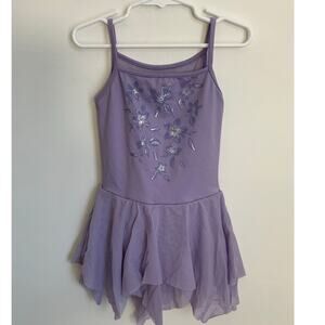 Bloch Purple Skirted Leotard size 6x/7